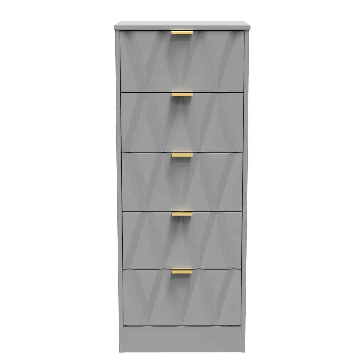 Las Vegas 5 Drawer Bedside Cabinet