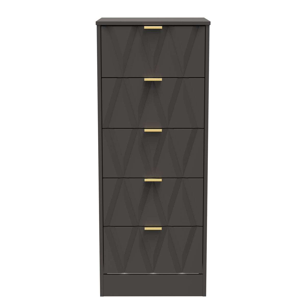 Las Vegas 5 Drawer Bedside Cabinet