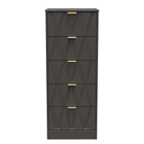 Las Vegas 5 Drawer Bedside Cabinet
