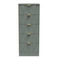Las Vegas 5 Drawer Bedside Cabinet