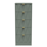 Las Vegas 5 Drawer Bedside Cabinet