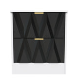 Las Vegas 2 Drawer Bedside Cabinet