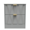 Las Vegas 2 Drawer Bedside Cabinet
