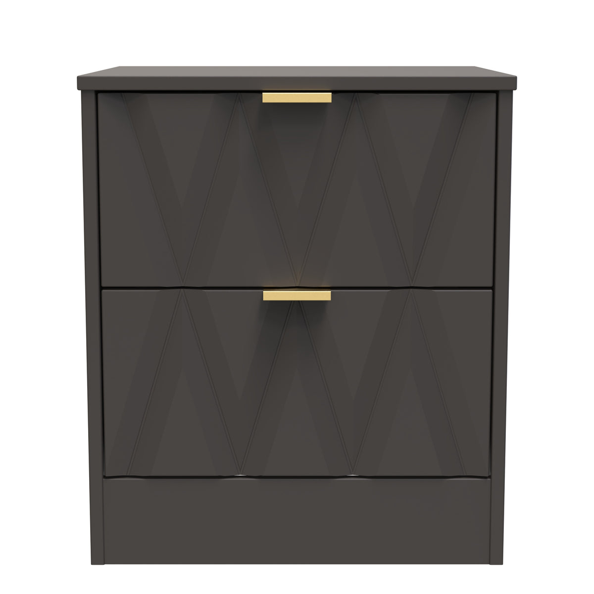 Las Vegas 2 Drawer Bedside Cabinet