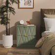 Las Vegas 2 Drawer Bedside Cabinet