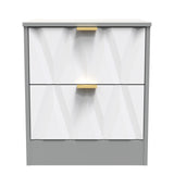 Las Vegas 2 Drawer Bedside Cabinet