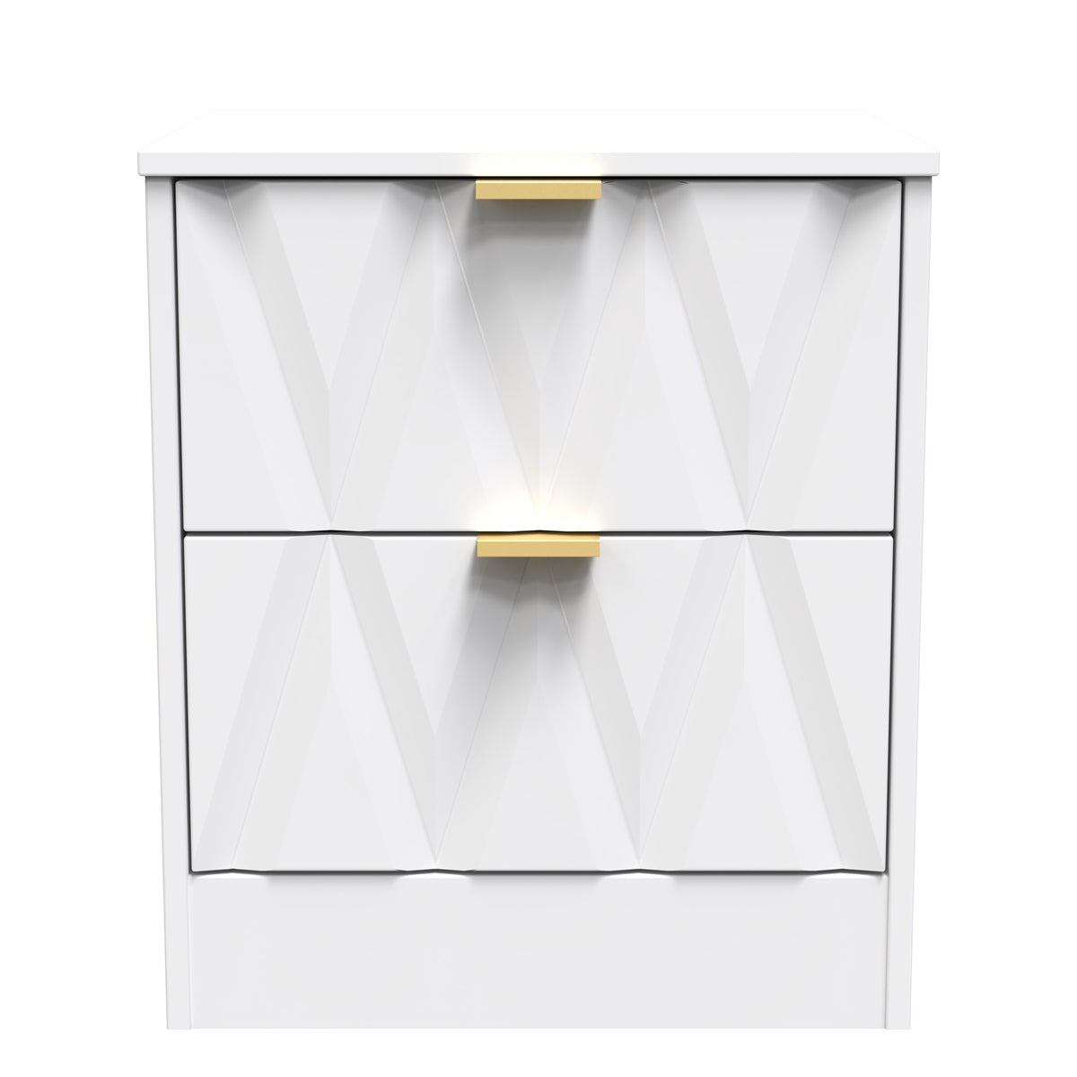 Las Vegas 2 Drawer Bedside Cabinet