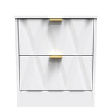 Las Vegas 2 Drawer Bedside Cabinet