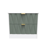 Las Vegas (Black Handles) 2 Drawer Midi Chest