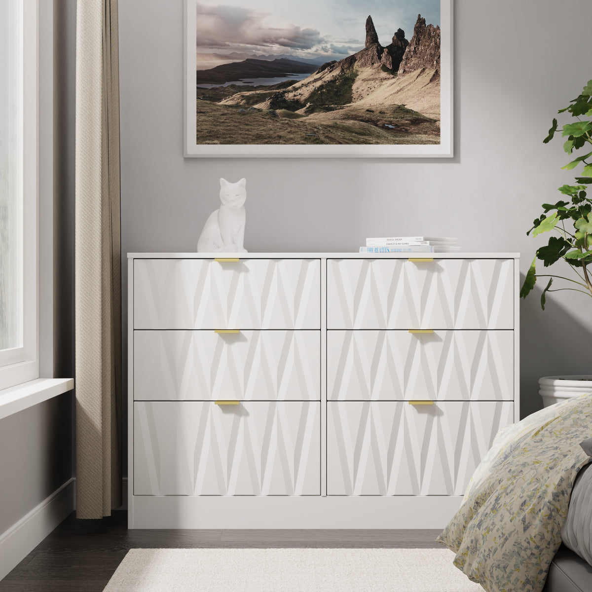 Las Vegas 6 Drawer Midi Chest