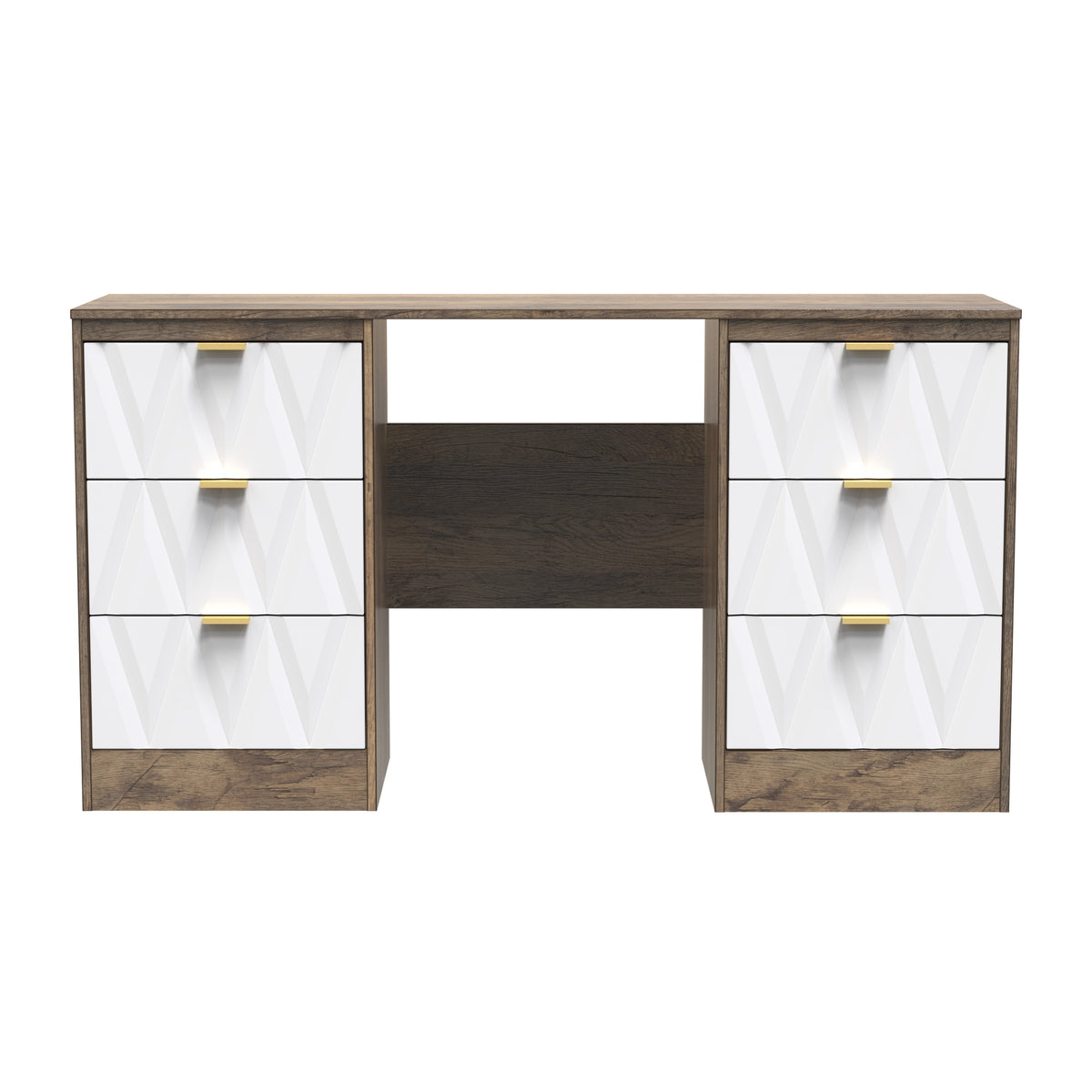 Las Vegas 6 Drawer Kneehole Desk