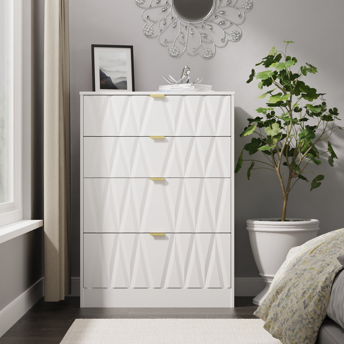 Las Vegas 4 Drawer Deep Chest