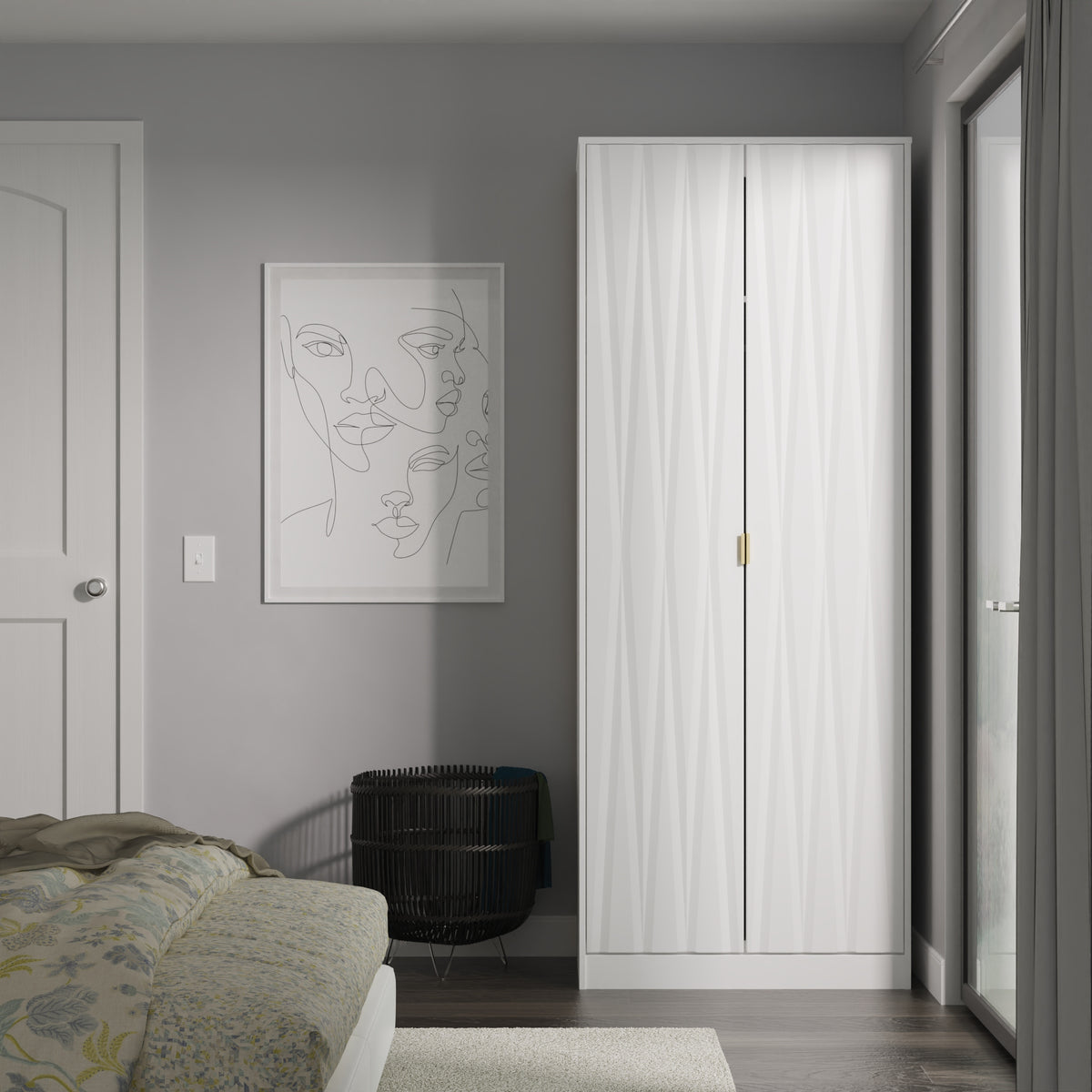 Las Vegas Tall Plain Wardrobe