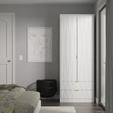 Las Vegas Tall 2 Drawer Wardrobe