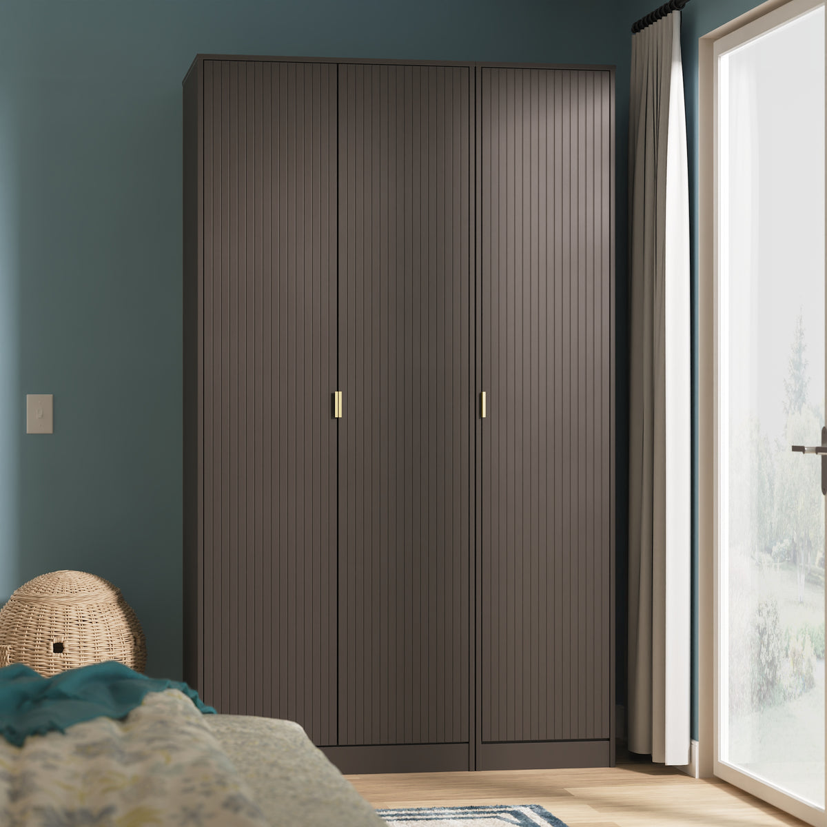 Las Vegas Tall Triple Plain Wardrobe