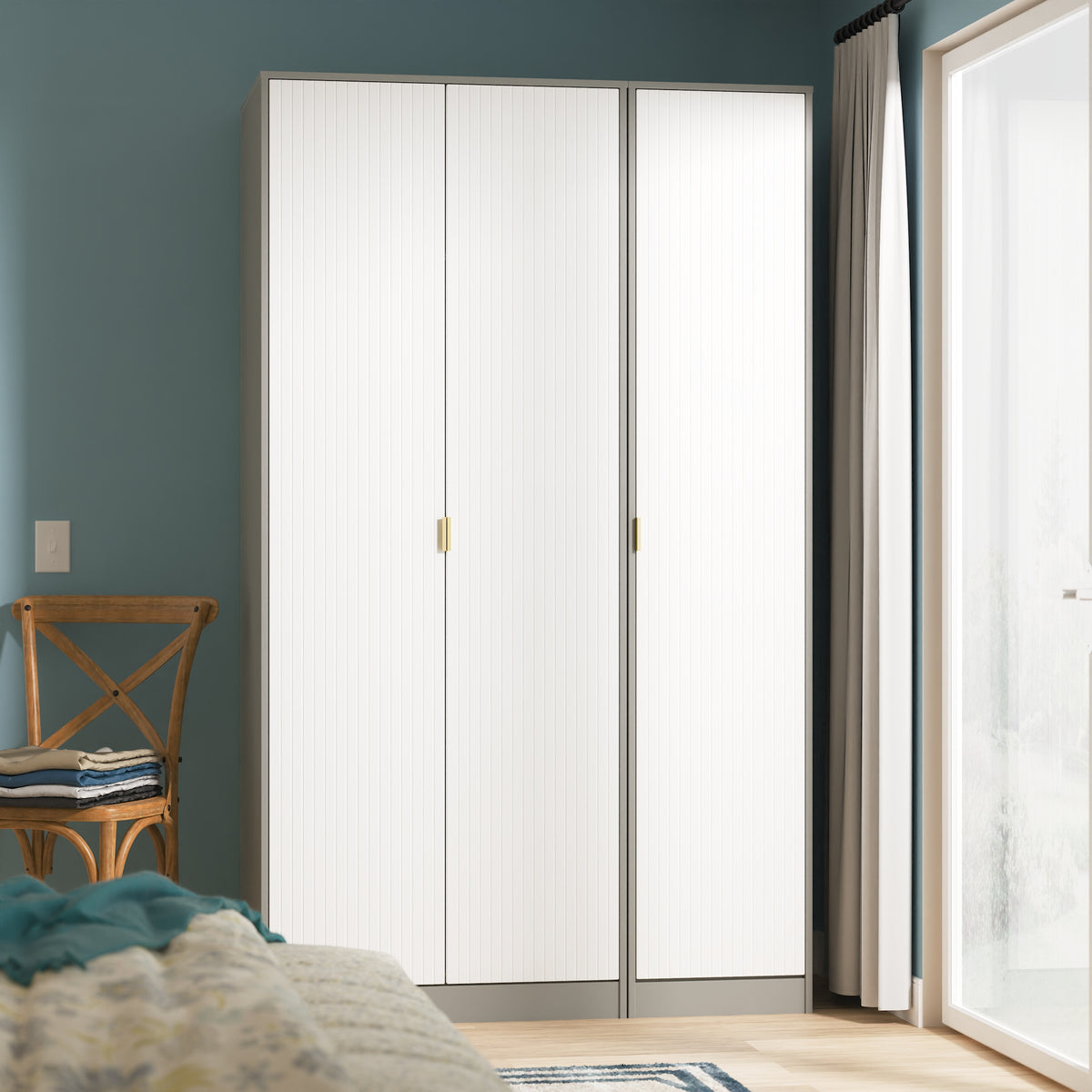 Las Vegas Tall Triple Plain Wardrobe