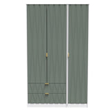 Las Vegas Tall Triple 2 Drawer Mirrored Wardrobe