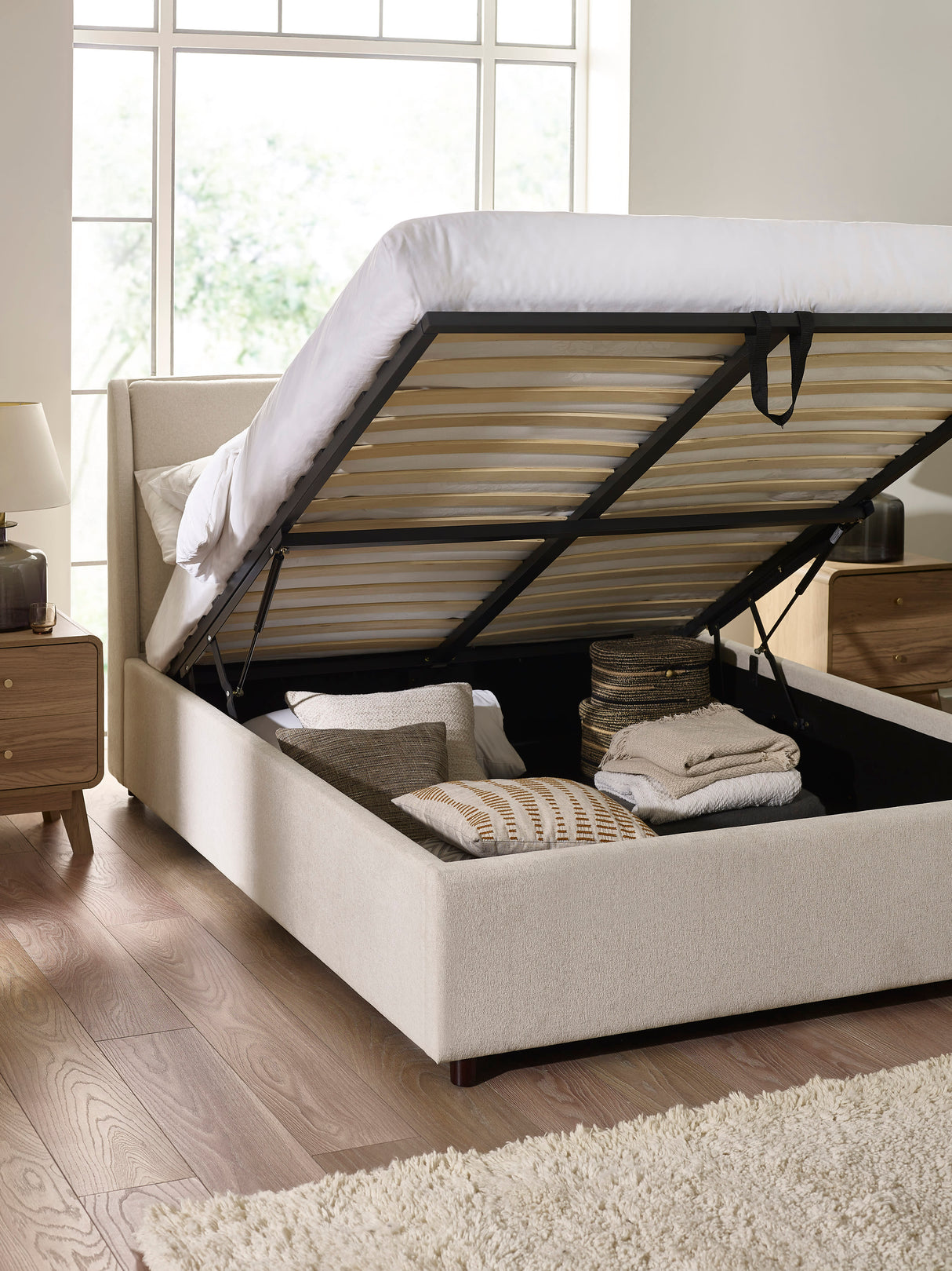 Maddock Upholstered Ottoman Storage Bed