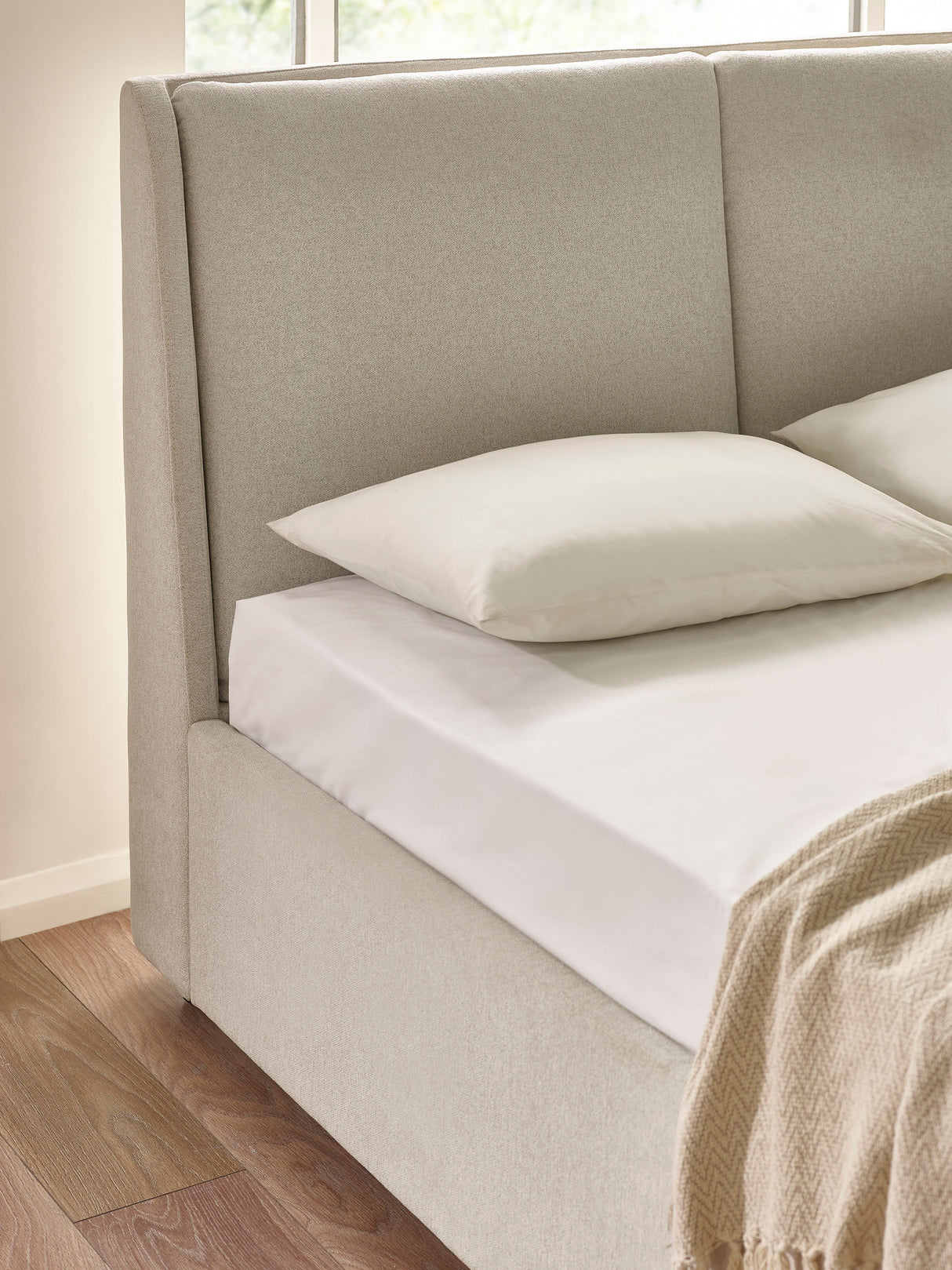 Maddock Upholstered Ottoman Storage Bed with Pillow Headboard