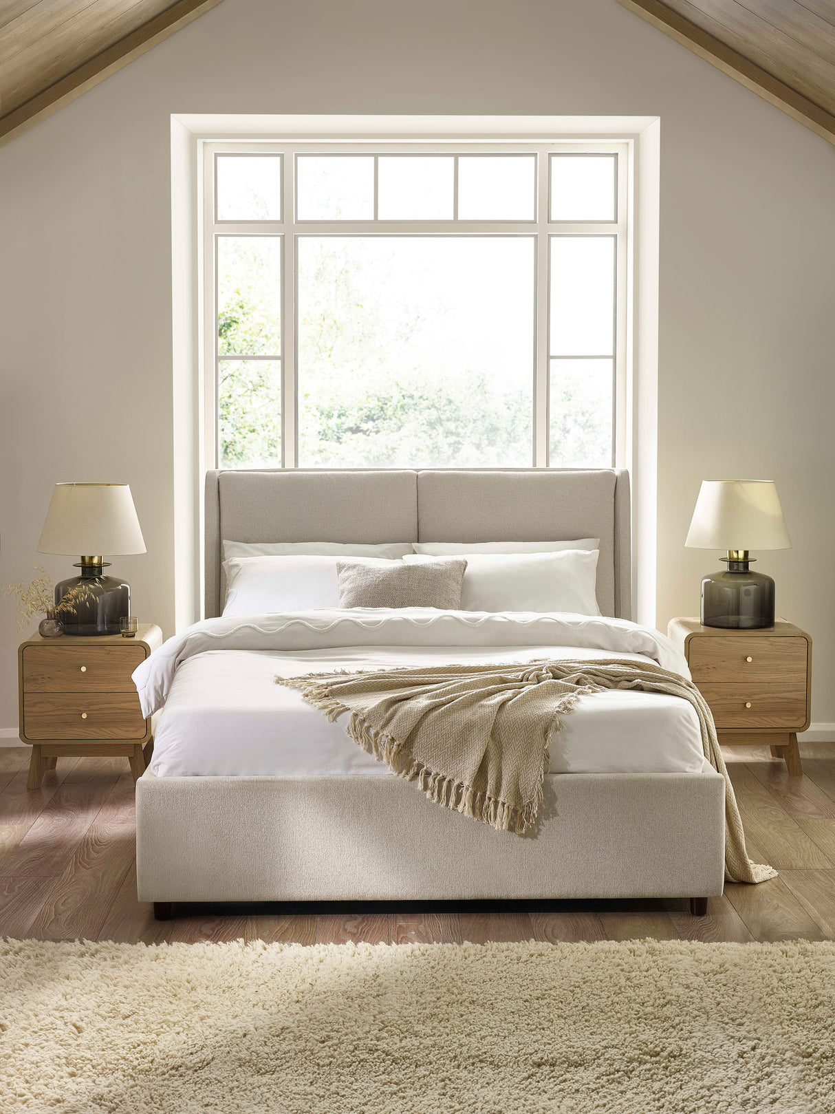 Maddock Upholstered Ottoman Storage Bed with Pillow Headboard