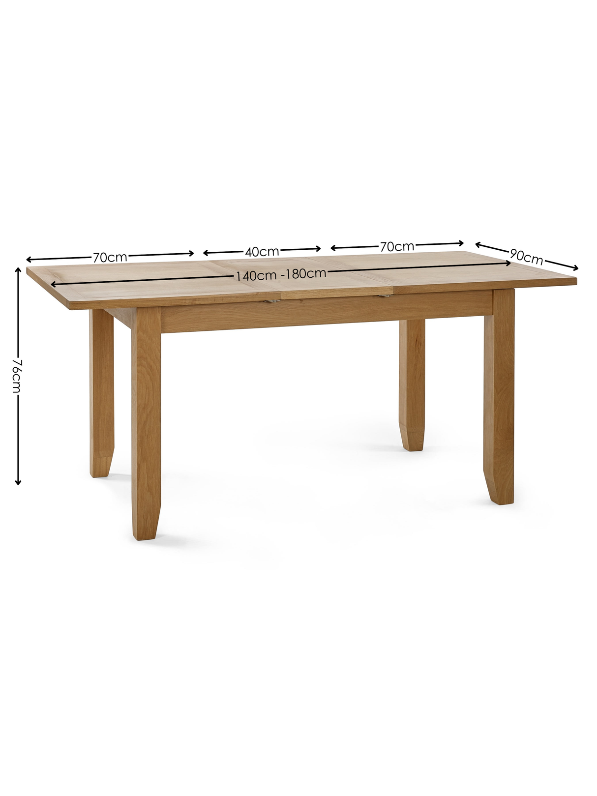 Mallory Rectangular Extending 4-6 Seater Dining Table