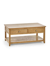 Mallory 2 Drawer Coffee Table with Shelf