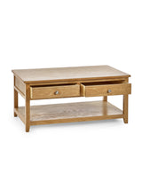 Mallory 2 Drawer Coffee Table with Shelf