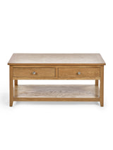 Mallory 2 Drawer Coffee Table with Shelf