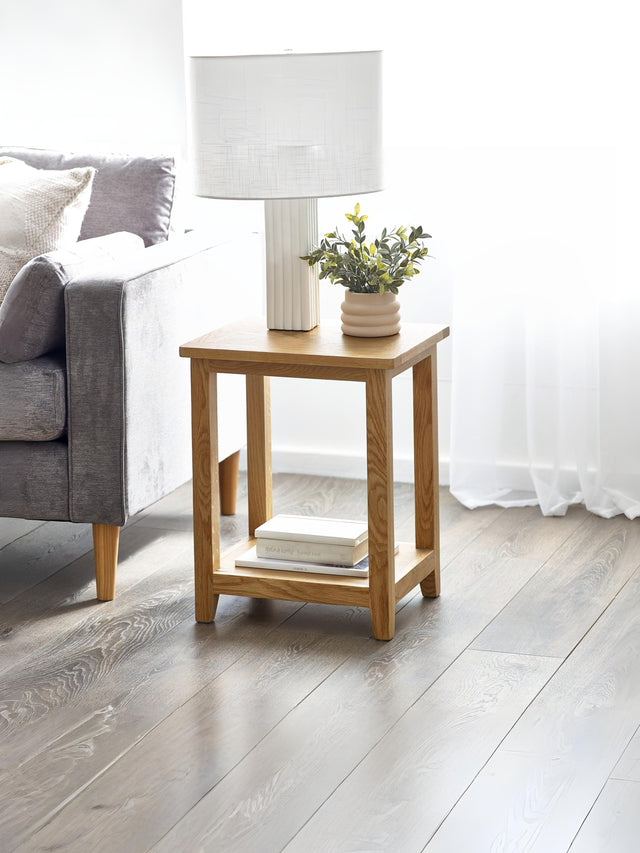 Mallory Side Table with Shelf