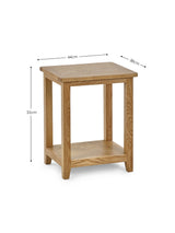 Mallory Side Table with Shelf