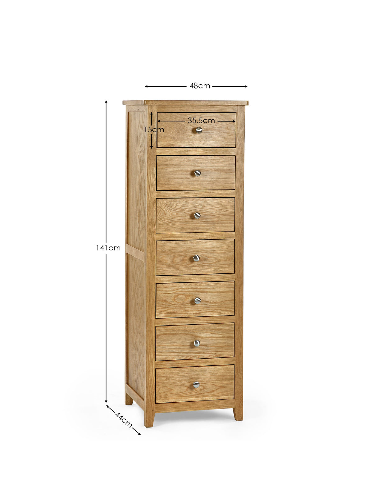 Mallory 7 Drawer Slim Chest
