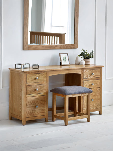Mallory 6 Drawer Dressing Table and Stool