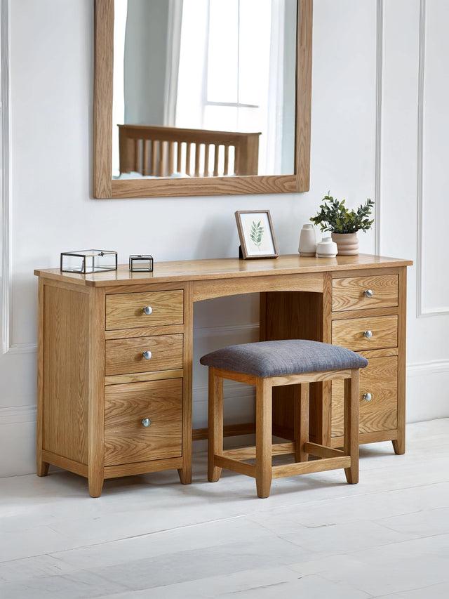 Mallory 6 Drawer Dressing Table and Stool
