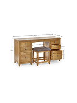 Mallory 6 Drawer Dressing Table and Stool