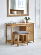 Mallory 3 Drawer Dressing Table and Stool