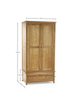 Mallory 2 Door 1 Drawer Wardrobe