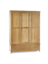 Mallory 3 Door 2 Drawer Wardrobe with Shelf