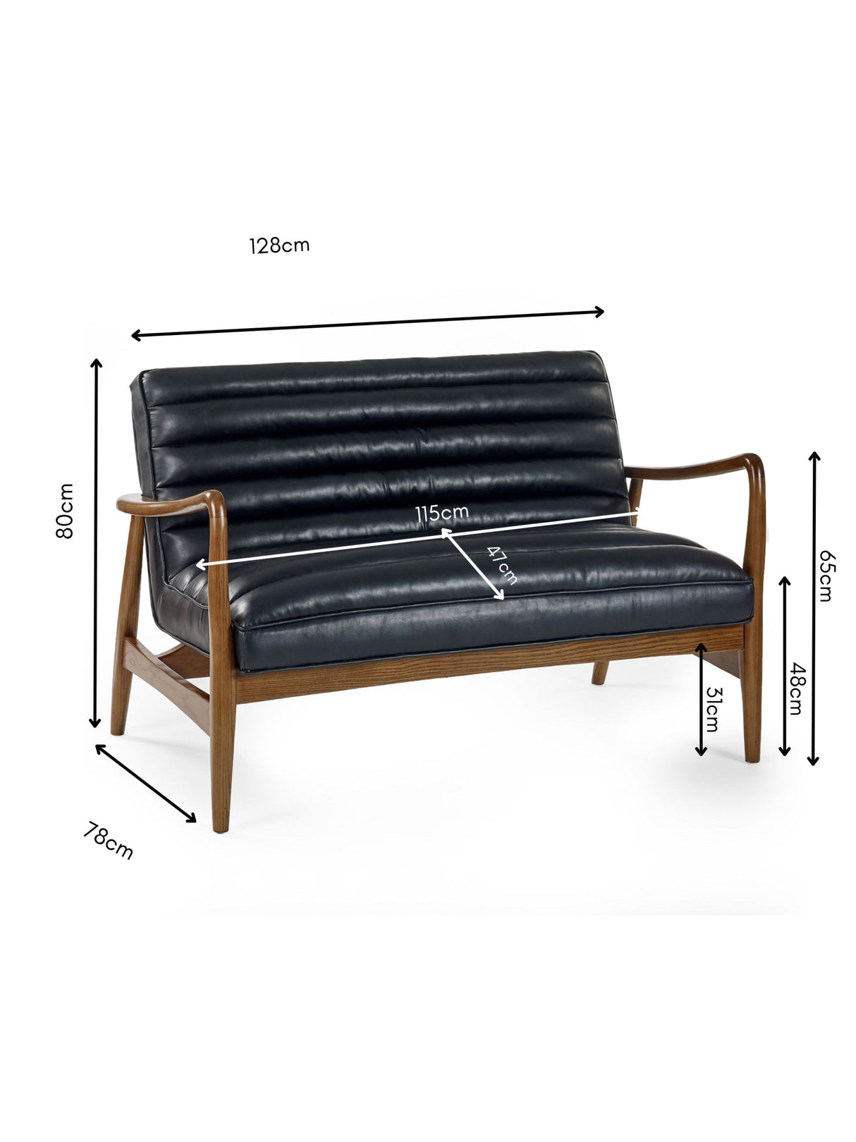 Marshall Upholstered 2 Seater Sofa