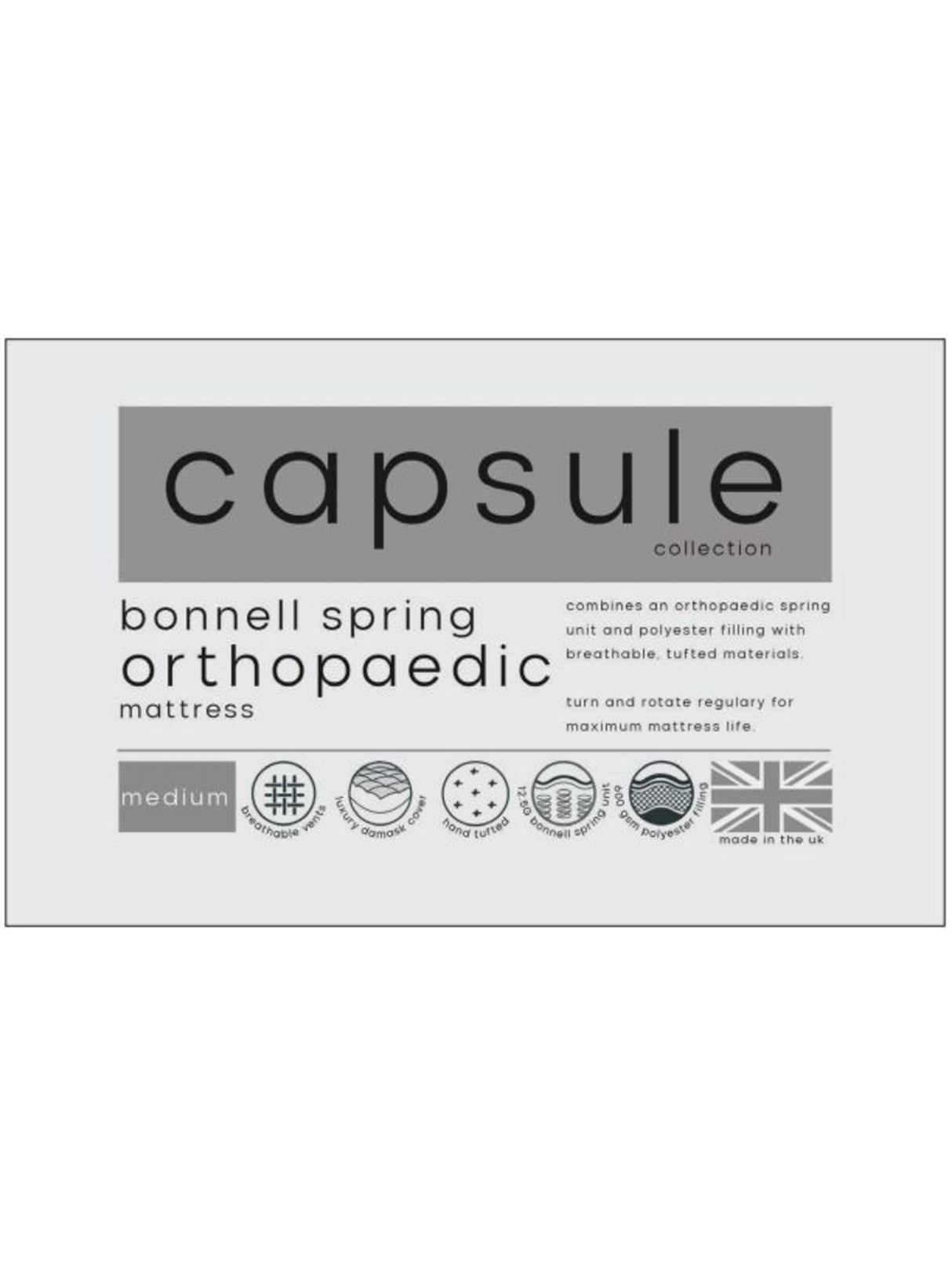 Capsule Orthopaedic Sprung Mattress