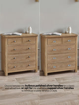 Memphis 5 Drawer Chest (3+2)