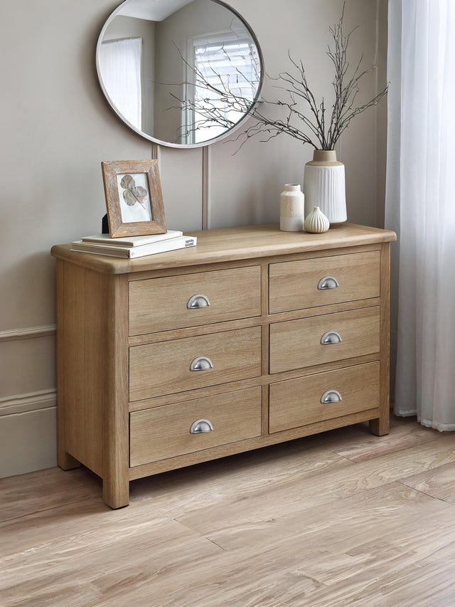 Memphis 6 Drawer Wide Chest