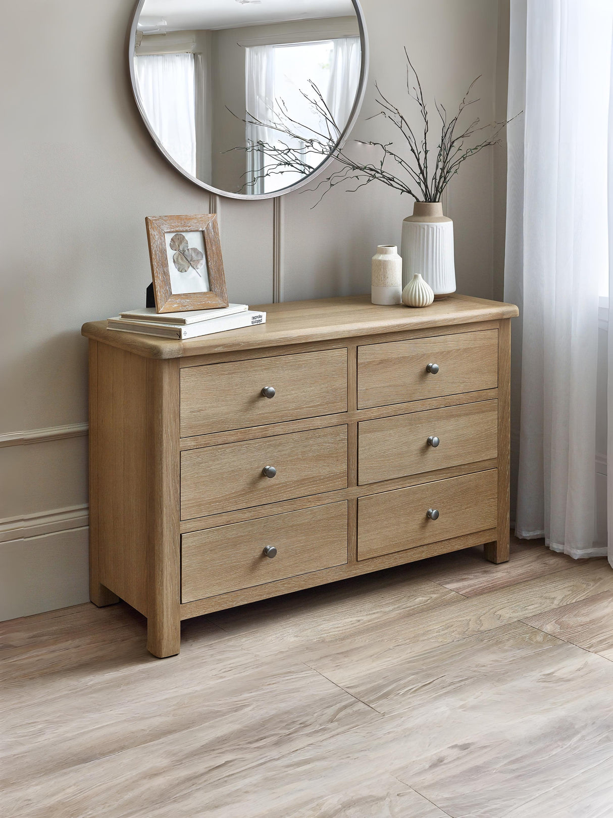 Memphis 6 Drawer Wide Chest