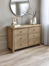 Memphis 6 Drawer Wide Chest