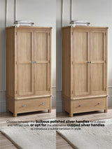 Memphis 2 Door 1 Drawer Wardrobe
