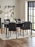 Miami Rectangular Stone Top 4-6 Seater Dining Table