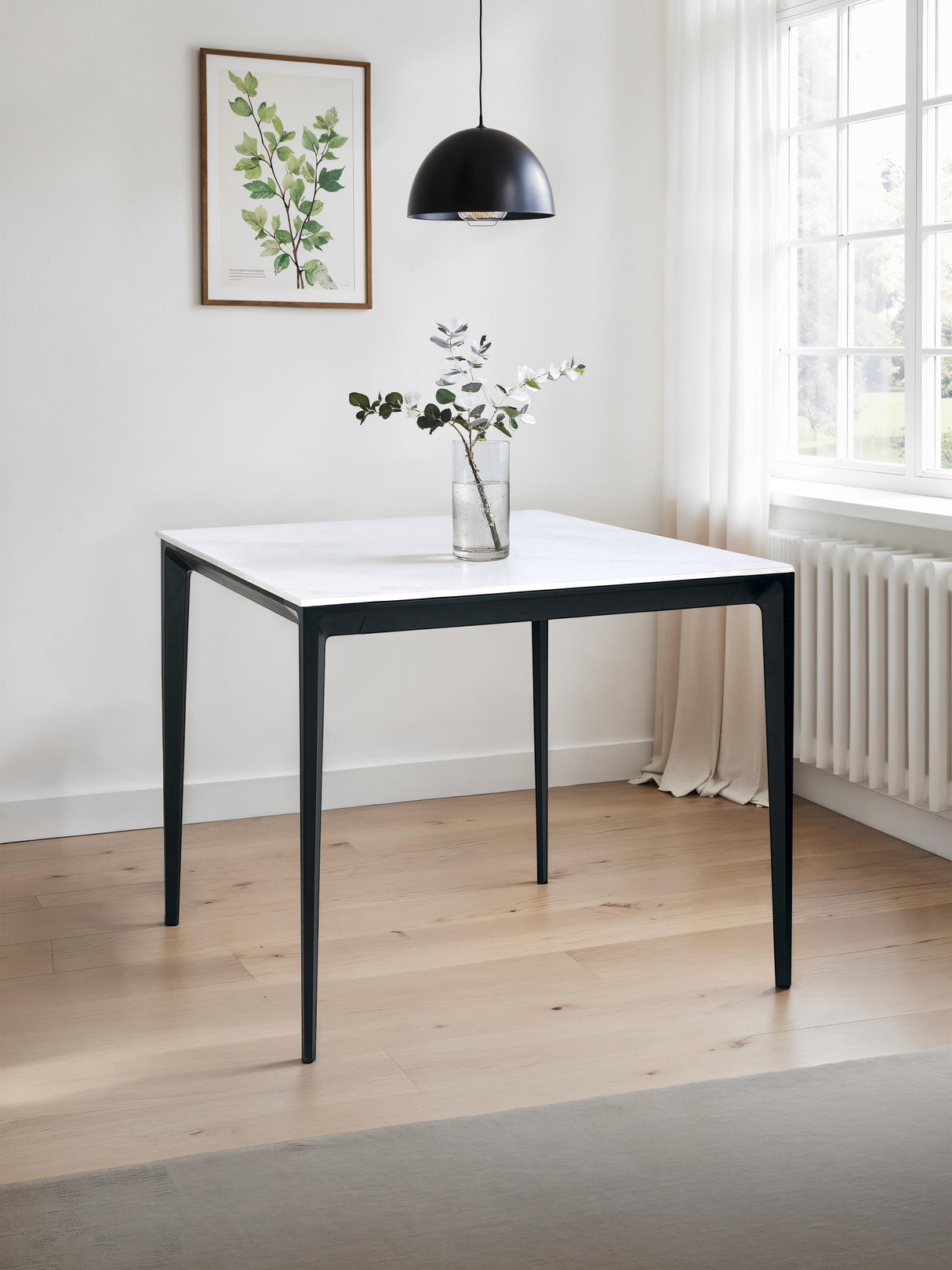 Miami Square Stone Top 4 Seater Dining Table