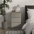 Milan 3 Drawer Bedside Cabinet