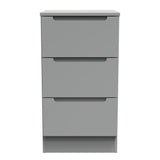 Milan 3 Drawer Bedside Cabinet