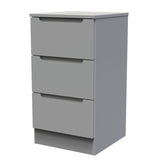 Milan 3 Drawer Bedside Cabinet