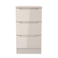 Milan 3 Drawer Bedside Cabinet